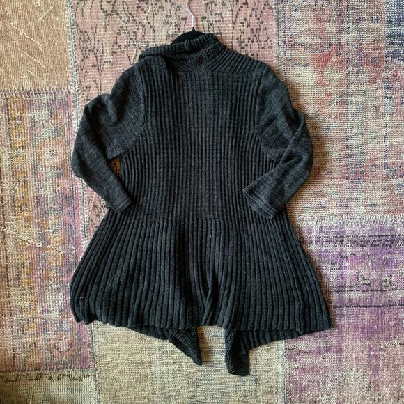 WOMEN'S Belldini 2X dark grey open cardigan wrap sweater - Picture 3 of 3